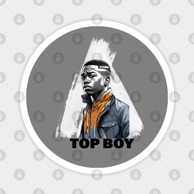 Top Boy - Netflix show Fan Art Magnet by Buff Geeks Art